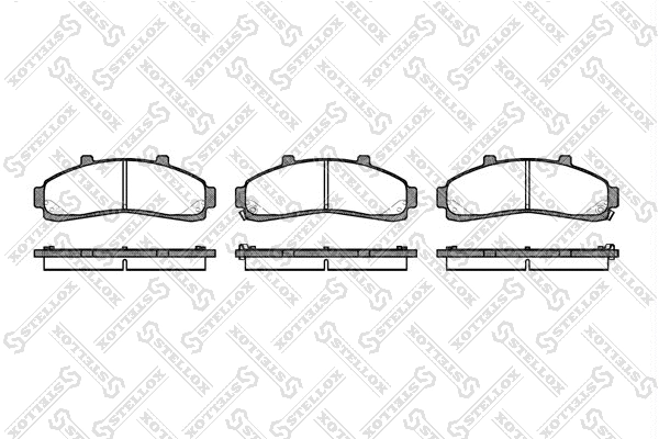 Brake Pad Set, disc brake (582 002B-SX)