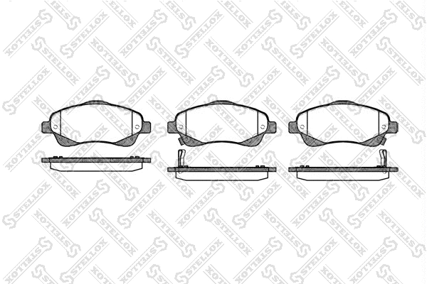 Brake Pad Set, disc brake (1057 002-SX)