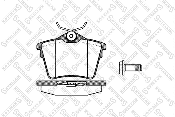 Brake Pad Set, disc brake (1114 000L-SX)