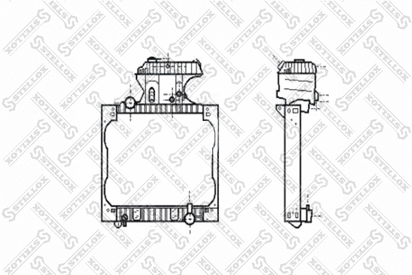 Radiator, engine cooling (81-03355-SX)