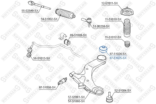 Mounting, control/trailing arm