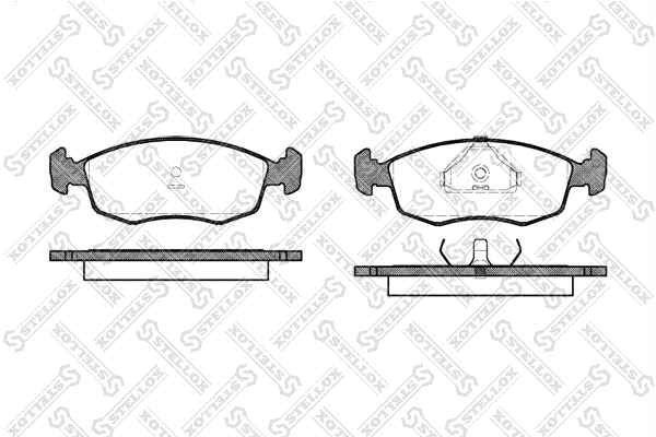 Brake Pad Set, disc brake (183 000-SX)