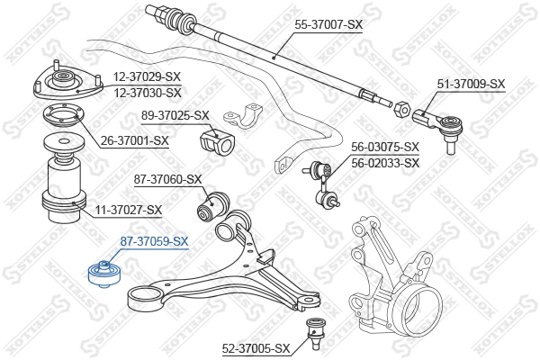 Mounting, control/trailing arm