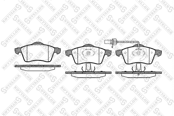 Brake Pad Set, disc brake (629 001B-SX)