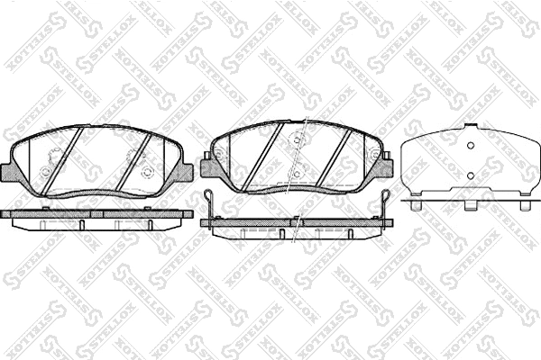 Brake Pad Set, disc brake (001 092B-SX)