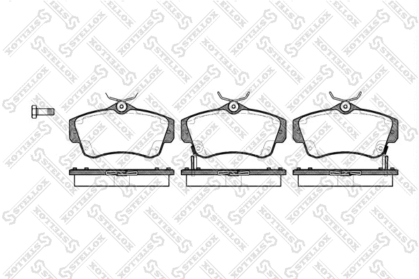 Brake Pad Set, disc brake (764 002B-SX)