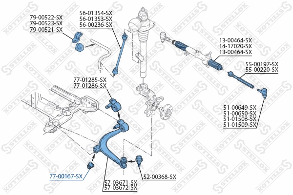Mounting, control/trailing arm
