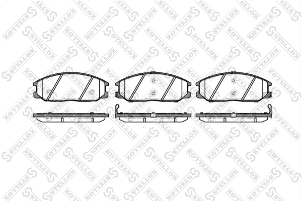 Brake Pad Set, disc brake (782 012B-SX)