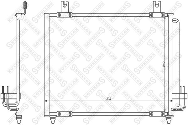 Condenser, air conditioning (10-45366-SX)
