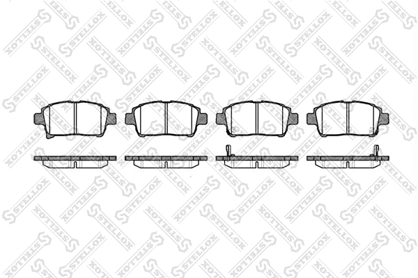 Brake Pad Set, disc brake (982 002-SX)