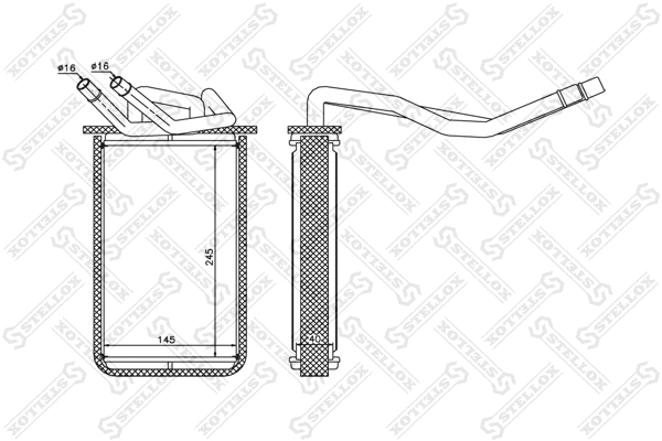Heat Exchanger, interior heating (10-35134-SX)