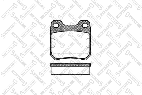 Brake Pad Set, disc brake (250 040-SX)