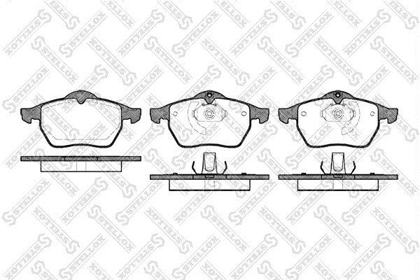 Brake Pad Set, disc brake (401 010B-SX)
