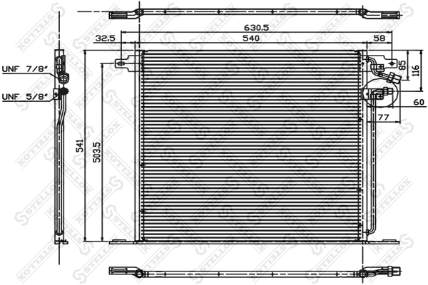 Condenser, air conditioning (10-45068-SX)