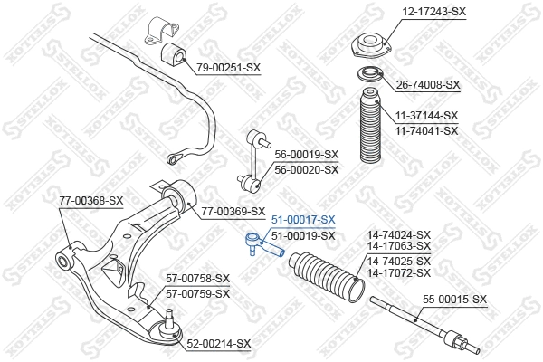 Tie Rod End (51-00017-SX)