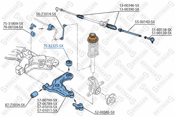 Mounting, control/trailing arm