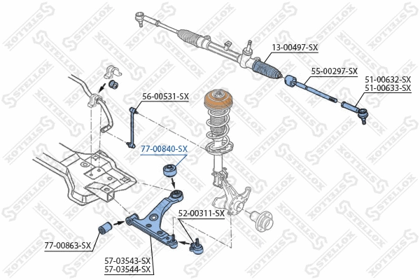 Mounting, control/trailing arm