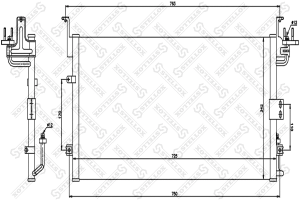 Condenser, air conditioning (10-45109-SX)