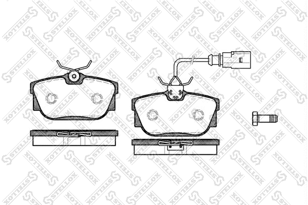 Brake Pad Set, disc brake (778 000B-SX)