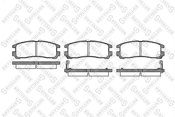 Brake Pad Set, disc brake (302 002-SX)