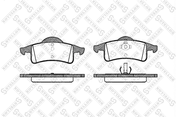 Brake Pad Set, disc brake (769 000B-SX)