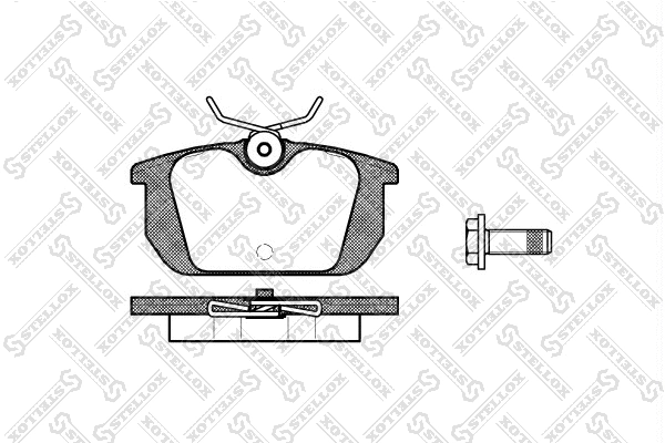 Brake Pad Set, disc brake (242 000-SX)
