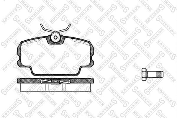 Brake Pad Set, disc brake (156 010-SX)