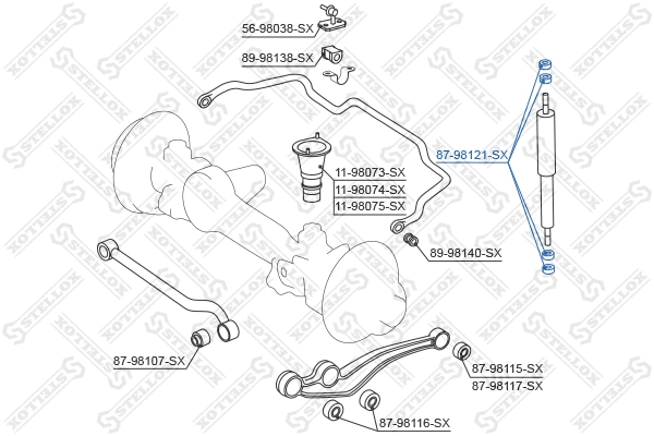 Mounting, control/trailing arm