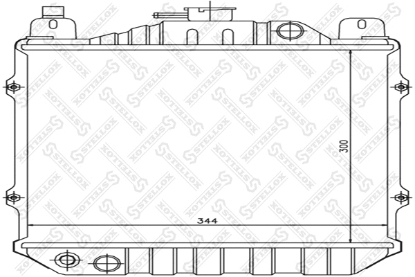 Radiator, engine cooling (10-26237-SX)
