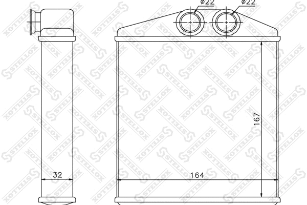Heat Exchanger, interior heating (10-35121-SX)
