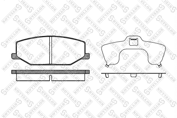 Brake Pad Set, disc brake (201 010-SX)