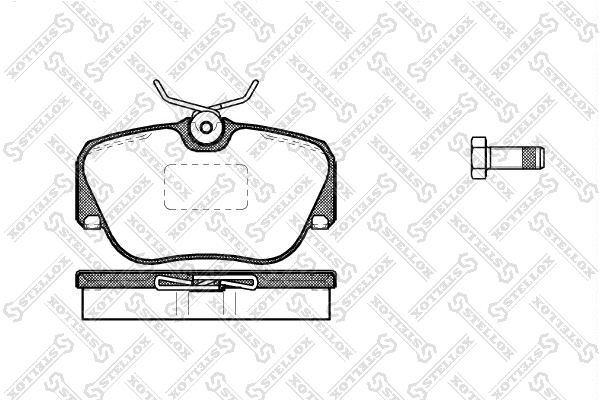 Brake Pad Set, disc brake (295 000-SX)