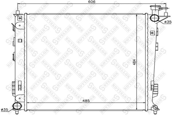 Radiator, engine cooling (10-26618-SX)