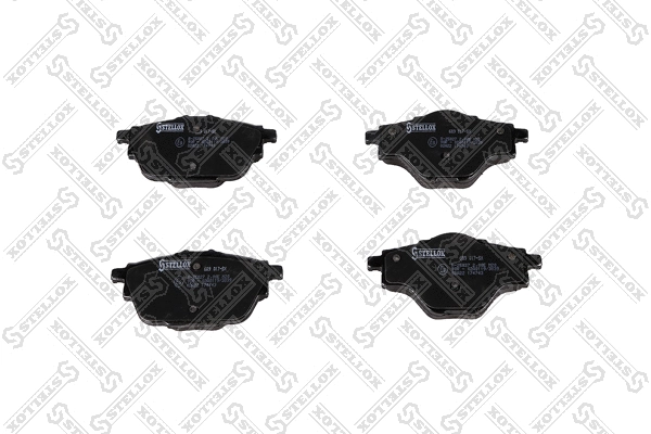 Brake Pad Set, disc brake (689 017-SX)