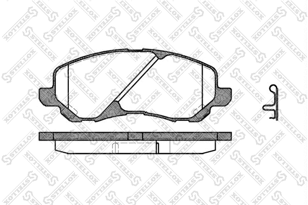 Brake Pad Set, disc brake (815 002B-SX)