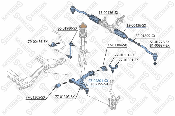 Control/Trailing Arm, wheel suspension