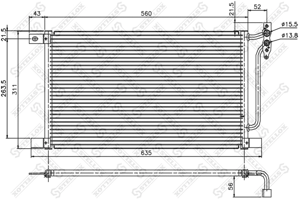 Condenser, air conditioning (10-45184-SX)