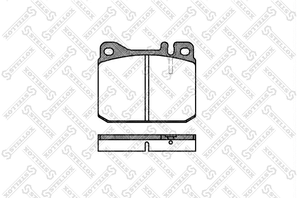 Brake Pad Set, disc brake (021 020-SX)