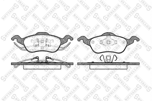 Brake Pad Set, disc brake (702 000L-SX)