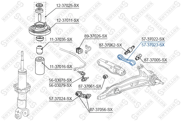 Control/Trailing Arm, wheel suspension