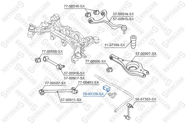 Mounting, stabiliser bar