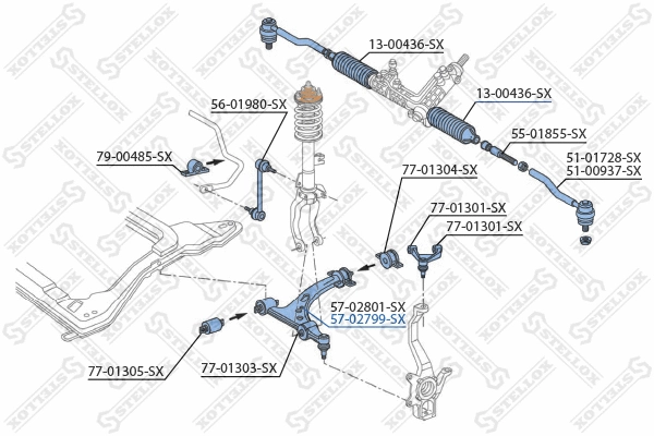 Control/Trailing Arm, wheel suspension