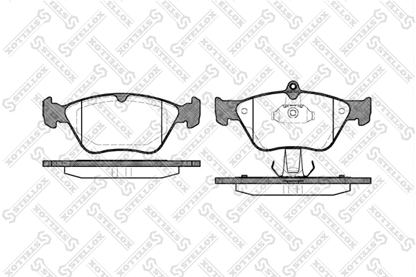 Brake Pad Set, disc brake (479 000B-SX)