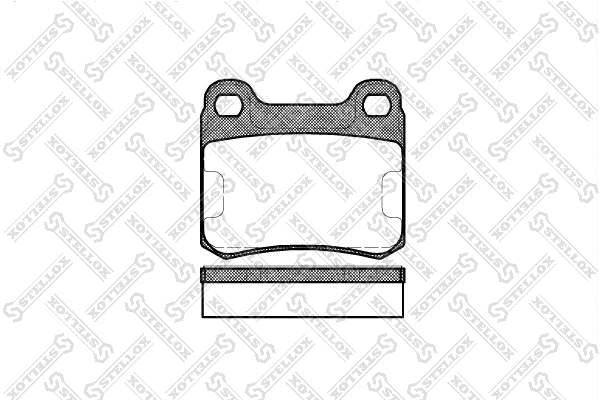 Brake Pad Set, disc brake (168 010-SX)