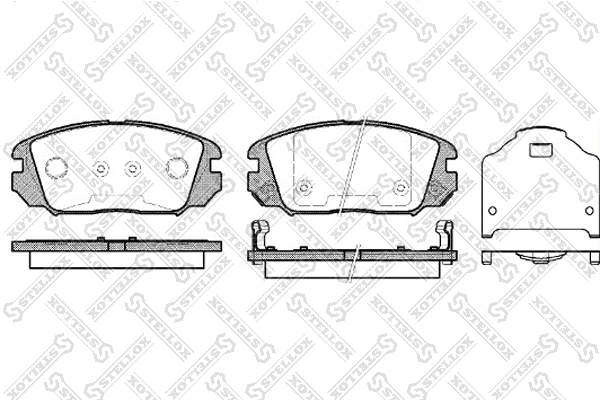 Brake Pad Set, disc brake (002 006-SX)