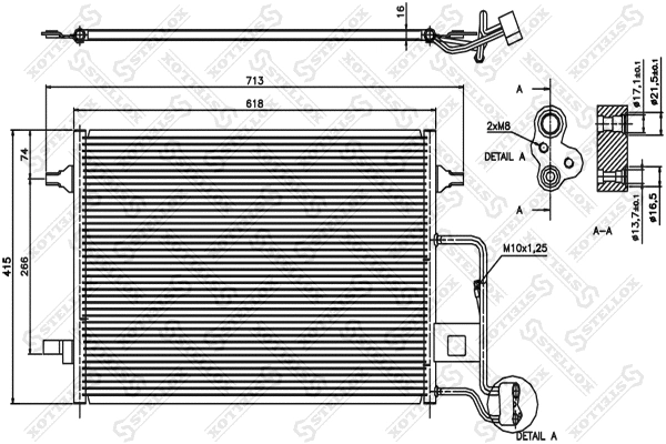 Condenser, air conditioning (10-45025-SX)