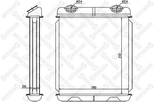 Heat Exchanger, interior heating (10-35085-SX)
