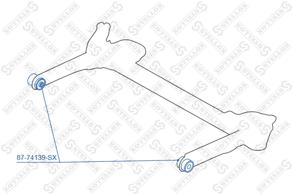 Mounting, control/trailing arm (87-74139-SX)