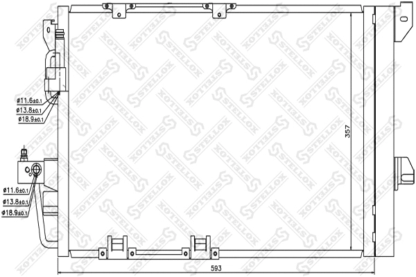 Condenser, air conditioning (10-45035-SX)