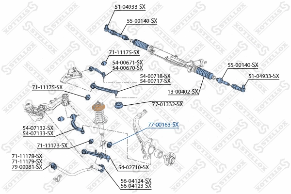 Mounting, control/trailing arm